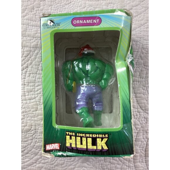 Marvel The Incredible Hulk Christmas Tree Ornament By Kurt Adler - Picture 3 of 5